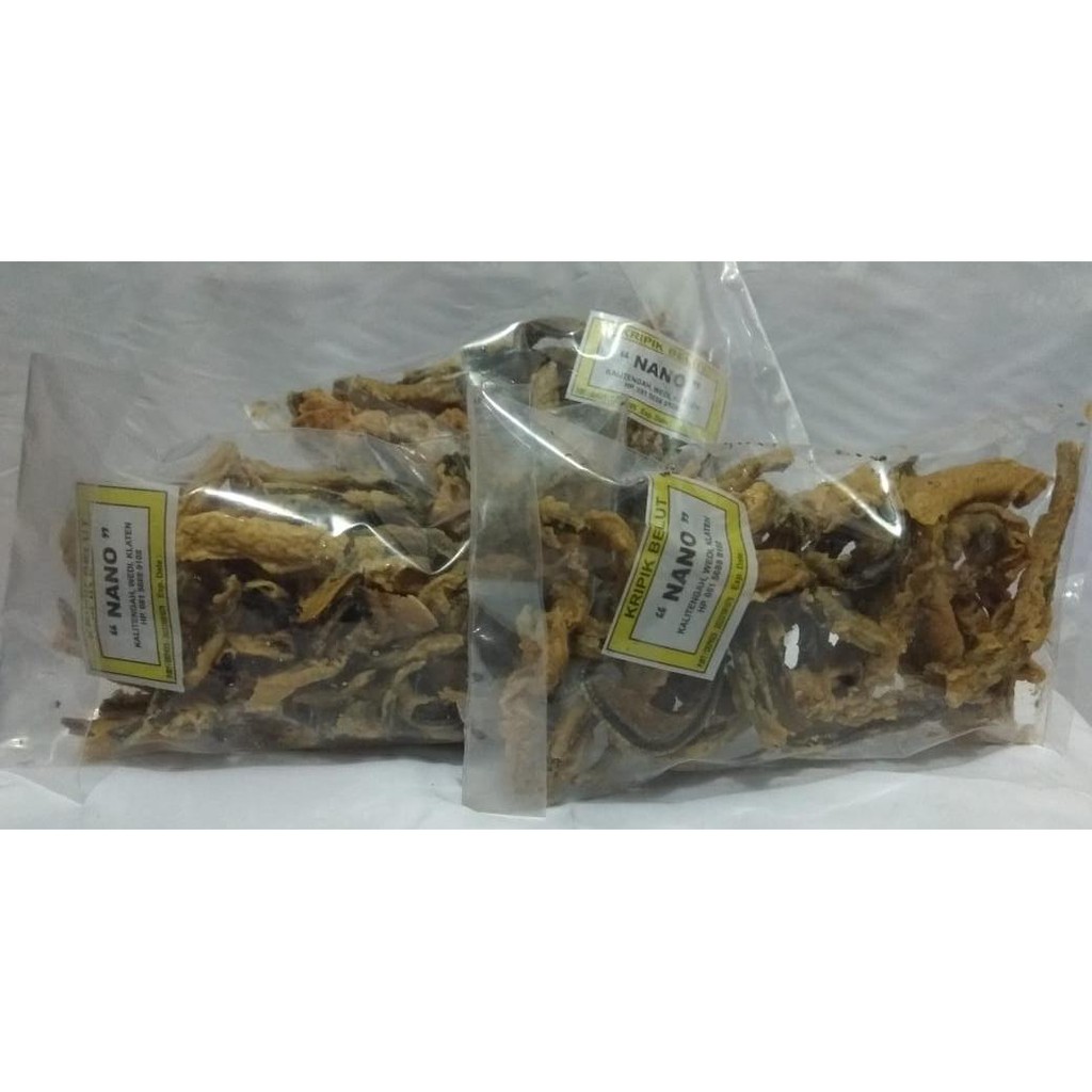 

Vania Snack Kripik Belut Nano 200 gram / Keripik Welut