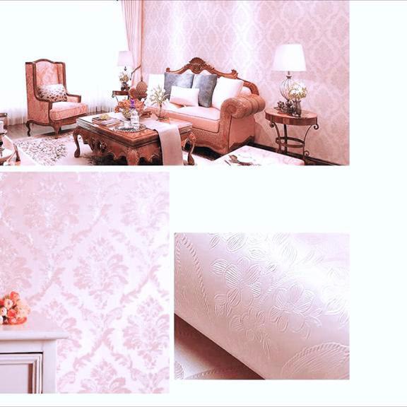 BATIK POLOS RAME PINK F4 - wallpaperdinding - wallsticker - wallpaperstickerdinding - wallpapermurah