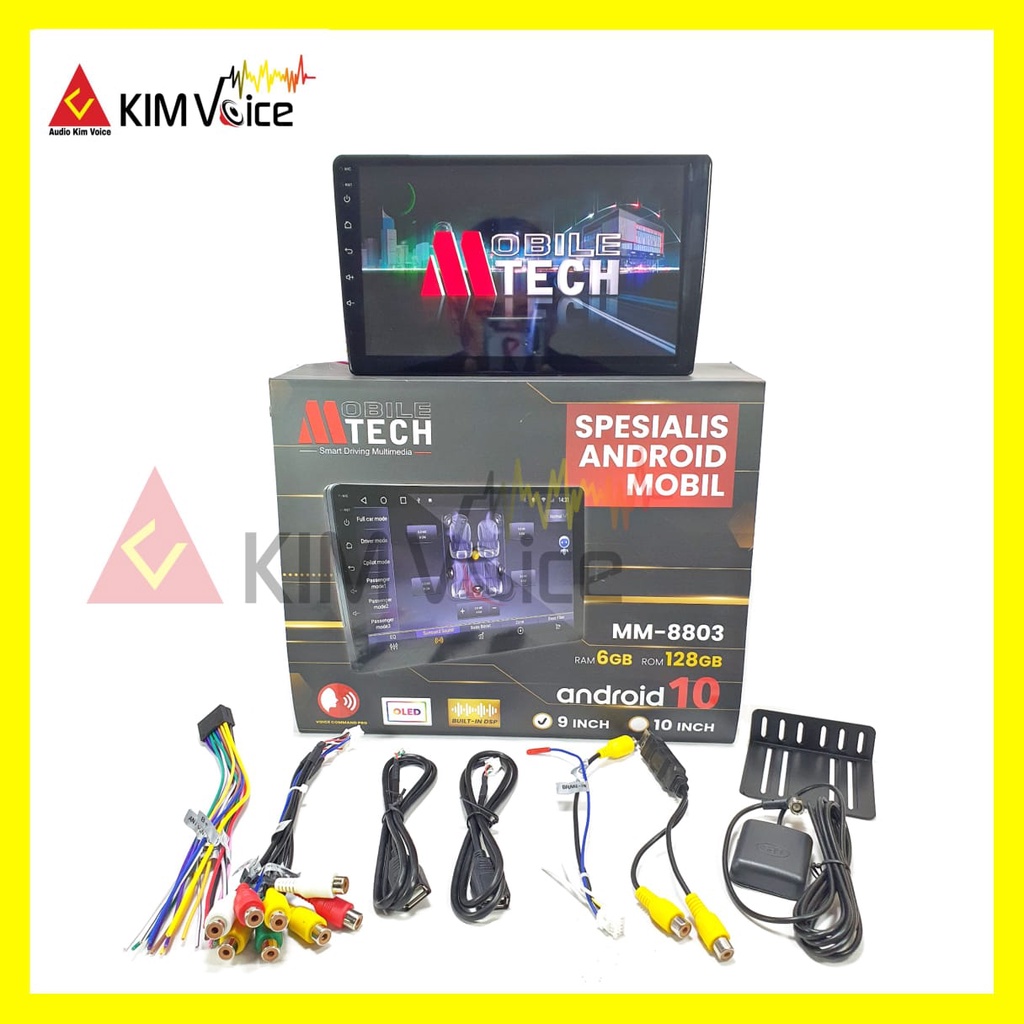 Head Unit Android Mtech MM-8803 Seri BBA RAM 6GB ROM 128GB Android 10