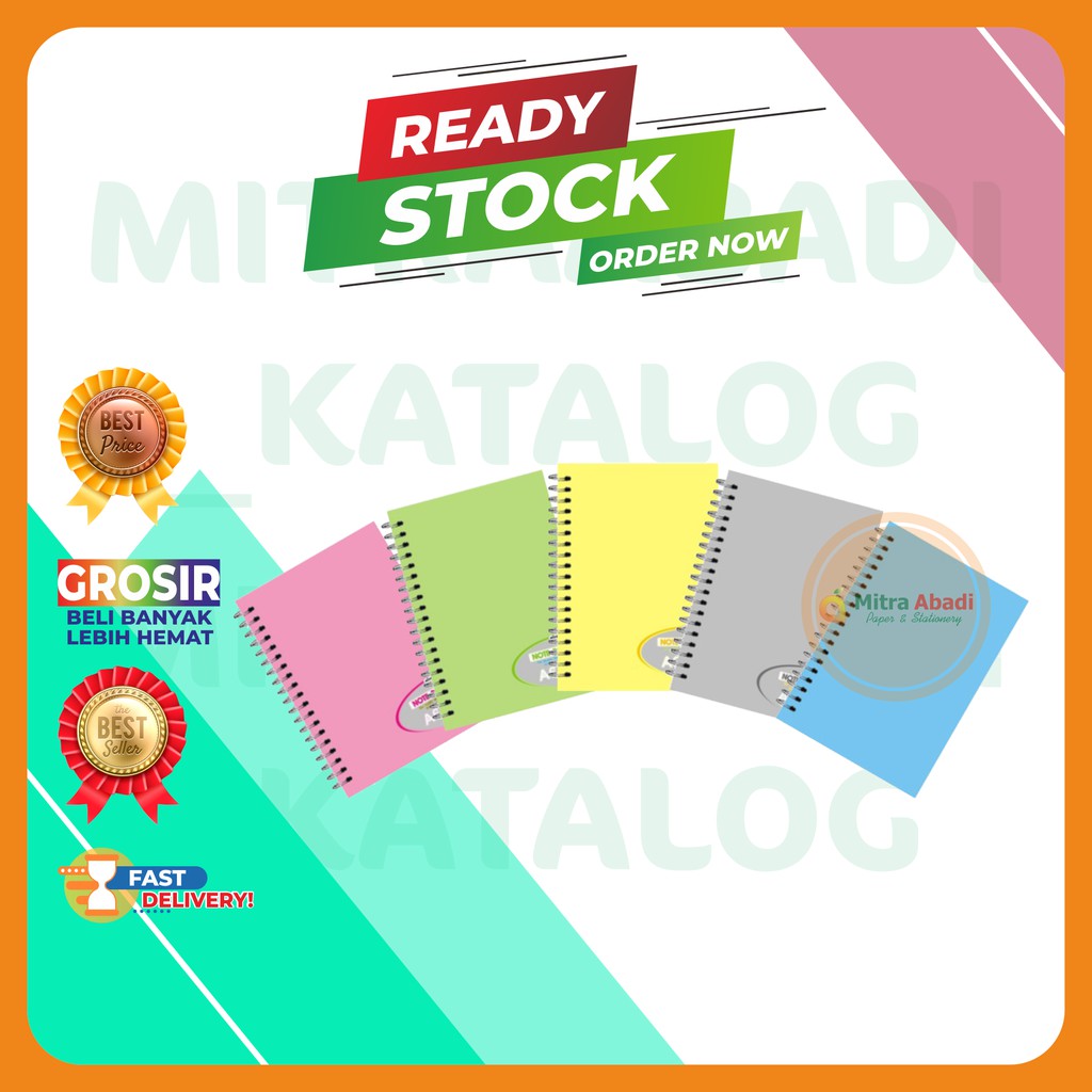 

NOTE BOOK SPIRAL WARNA PASTEL A6