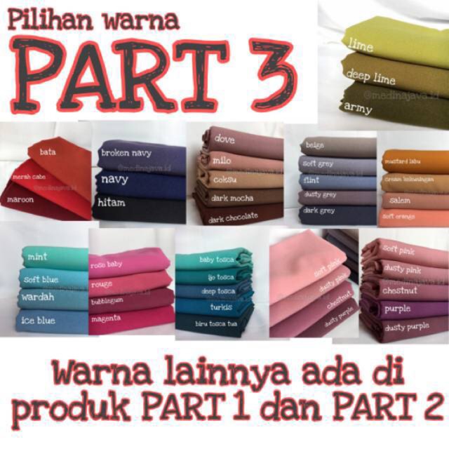 PART 3 : PASMINA DIAMON 175x75 PASHMINA DIAMOND GEORGETTE