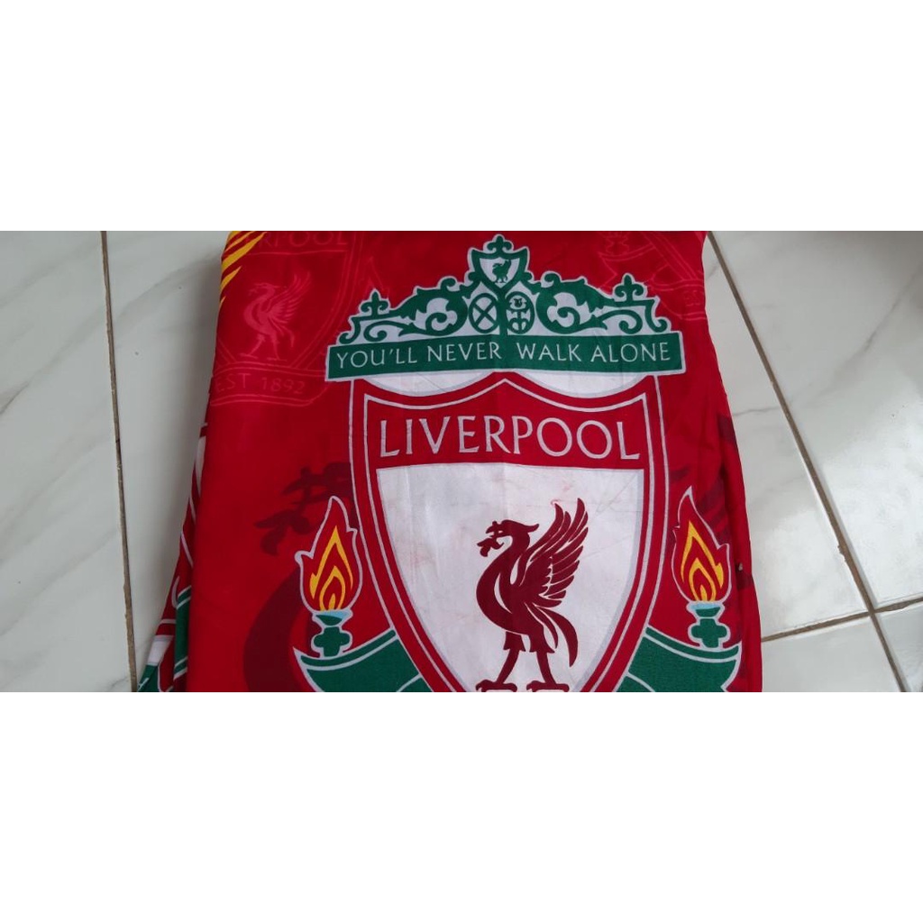 SEPREI MOTIF LIVERPOOL TERMURAH Uk 160x200 / SPREI HALUS