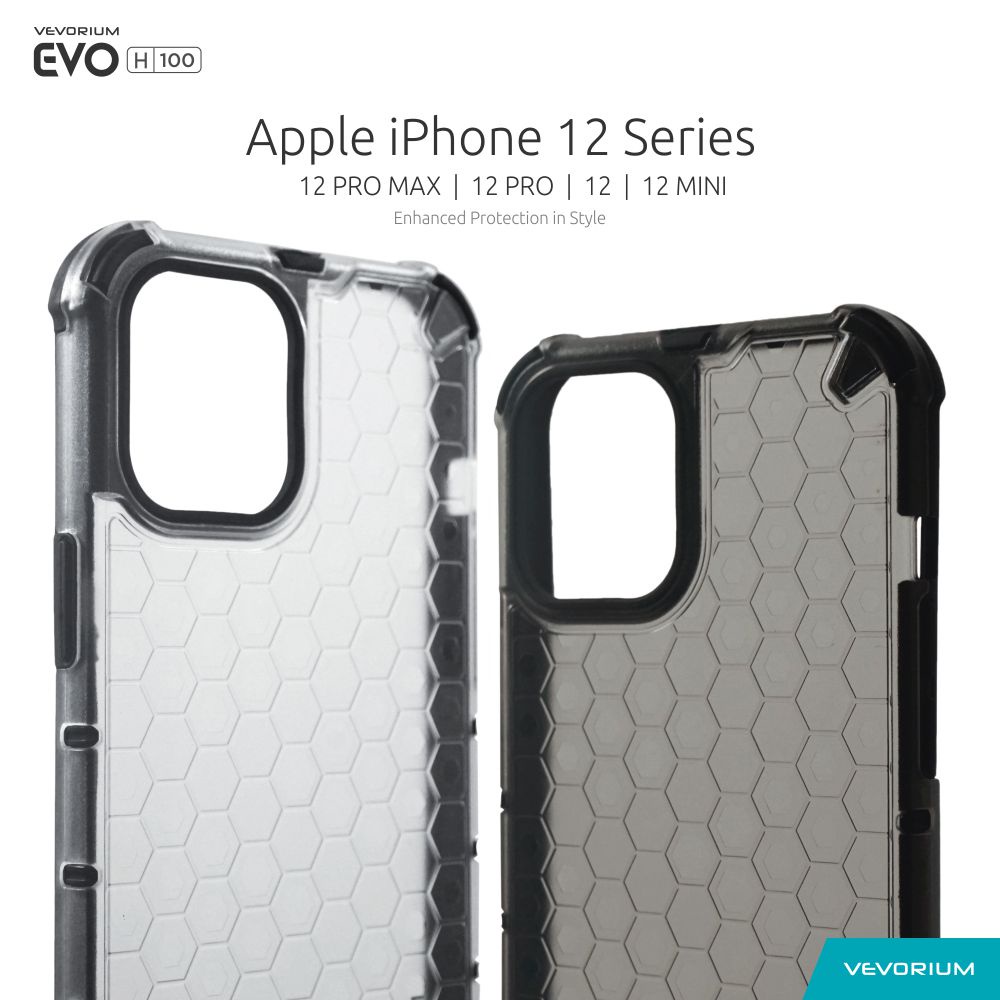 VEVORIUM EVO H100 Apple iPhone 12 PRO MAX 12 PRO 12 12 MINI Hybrid Softcase Hard Case