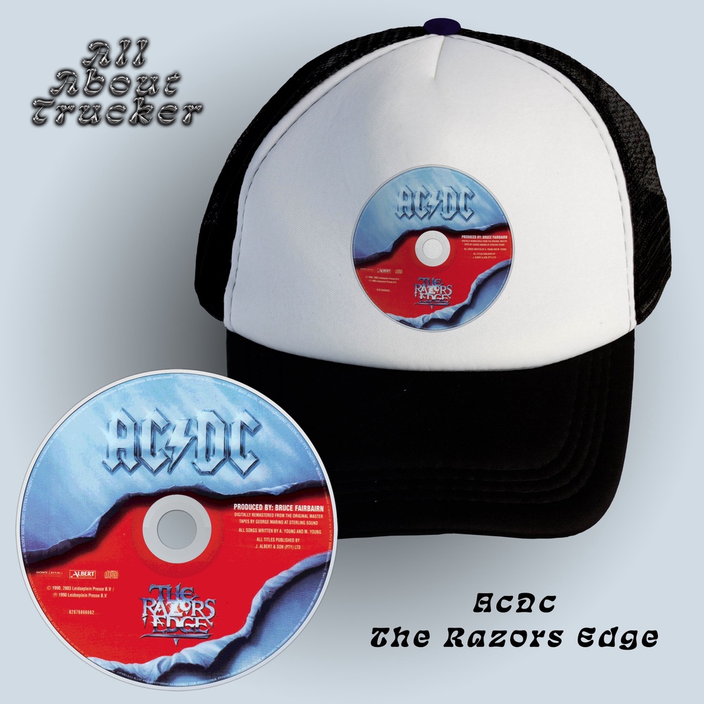 Trucker Hat ACDC - The Razors Edge | CD Edition | Topi Jaring ACDC