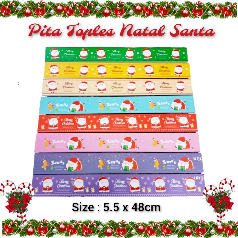 

Pita Toples Natal Christmas Santa Pita Kertas