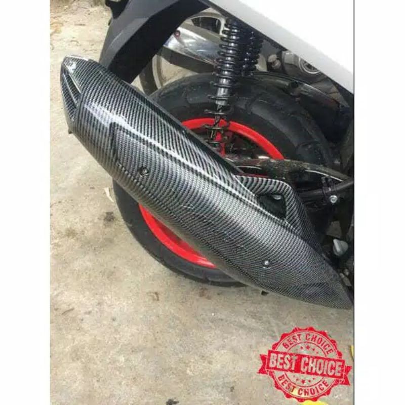 COVER KNALPOT NMAX LAMA KARBON | TUTUP KNALPOT NMAX KARBON