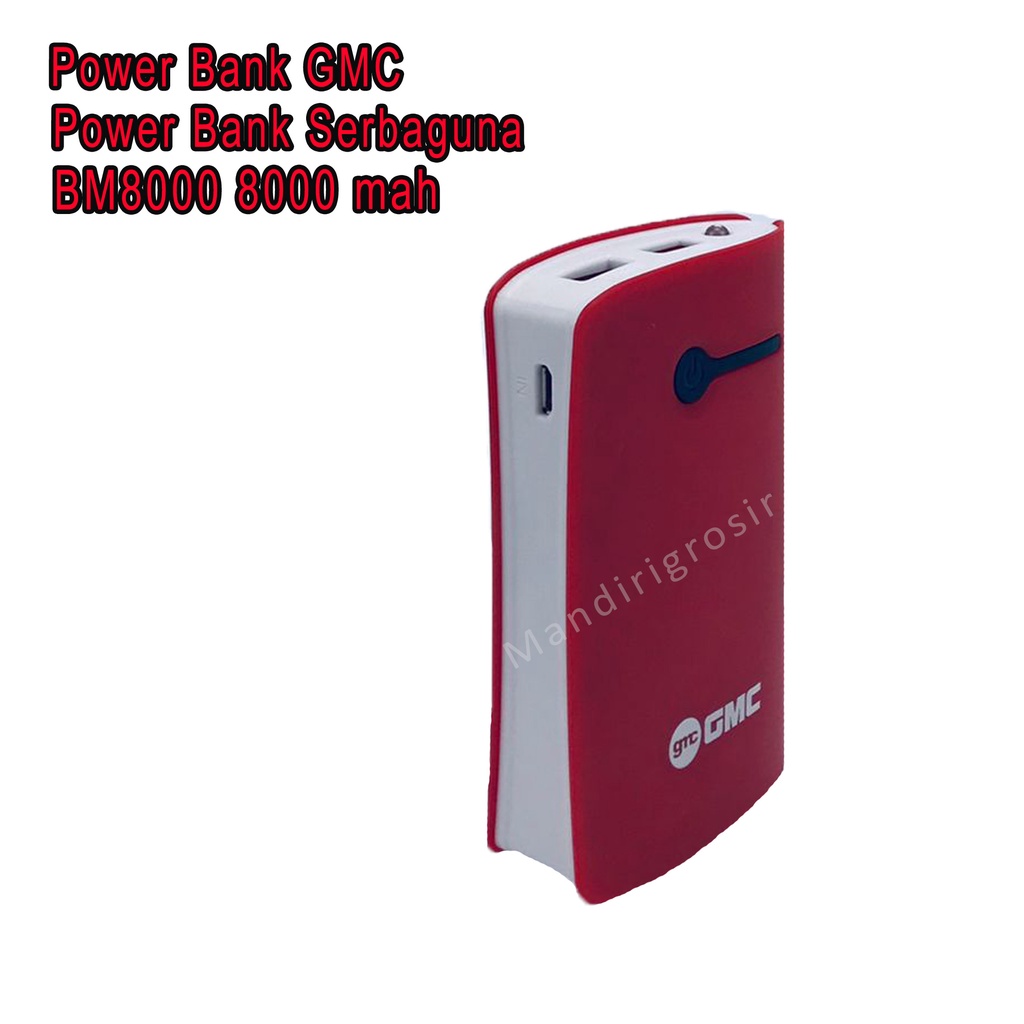 Power Bank Serbaguna *Power Bank GMC * BM8000 8000 mah *