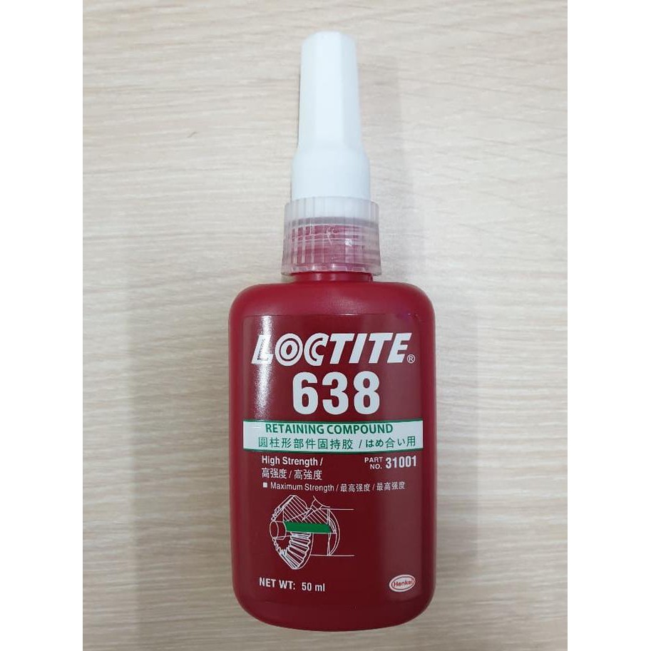 

BISA COD Lem Perekat Sekrup Logam LOCTITE 638 ( 50ml ) BERMUTU Kode