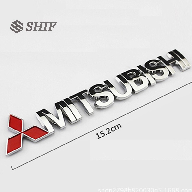 Mitsubishi Stiker Emblem / Badge 3D Untuk Fender Samping Mobil Mitsubishi