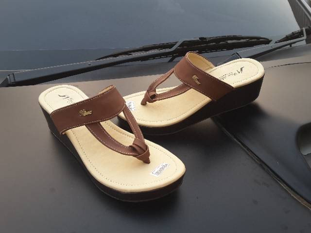 Sandal Jepit Wedges 5cm Dv119 Acc Buaya