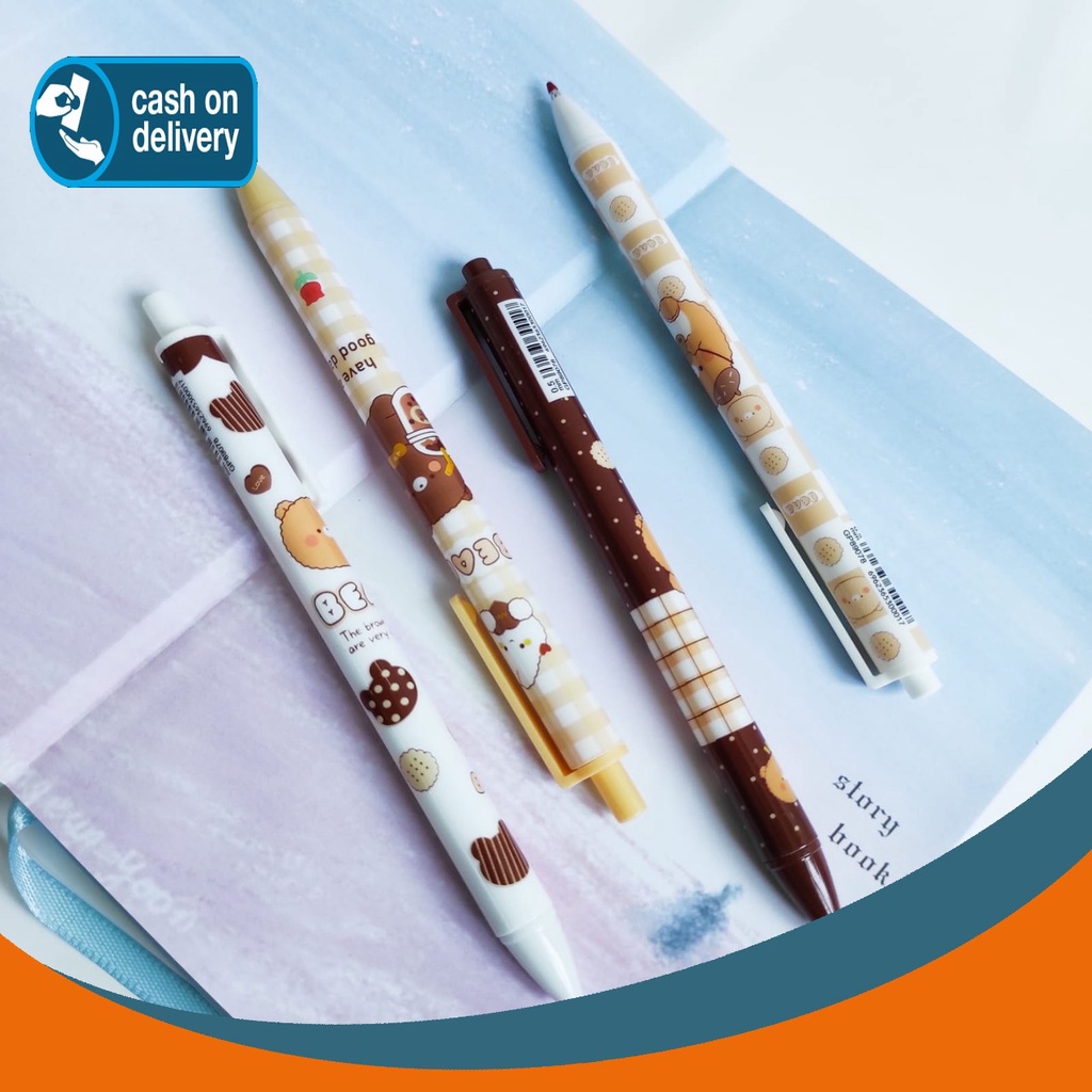 

PULPEN CETEK KUCING BERUANG BEAR WARNA PASTEL PEN ALAT TULIS BOLPOIN UNIK IMUT MURAH PEN GEL KARAKTER LUCU MURAH PENA