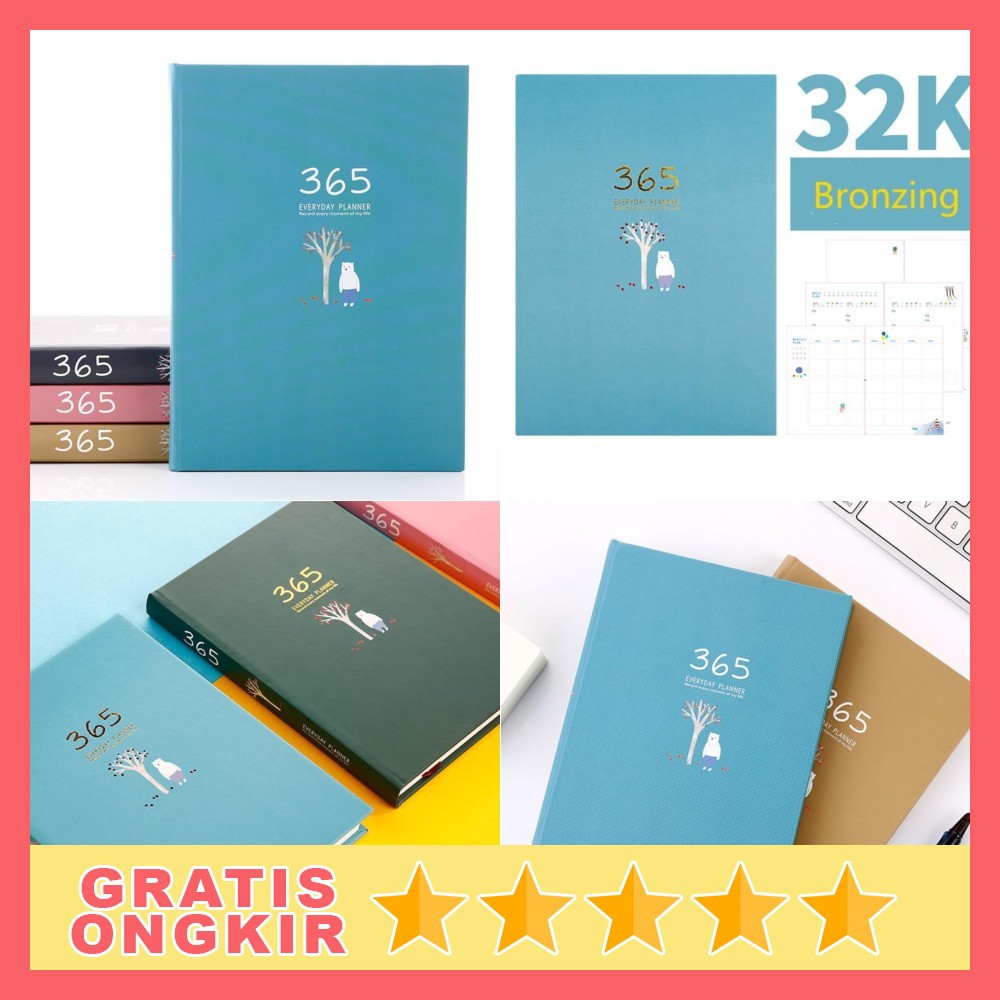 

DingDangTu Buku Diary 365 Hari Hardcover - DDT-4083-32 - Sky Blue