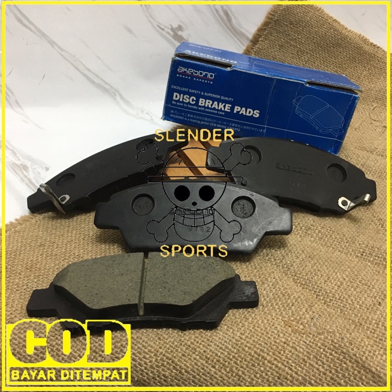 BRAKE PAD MOBILIO AKEBONO -KAMPAS REM DEPAN AKEBONO MOBILIO 2014 - NOW