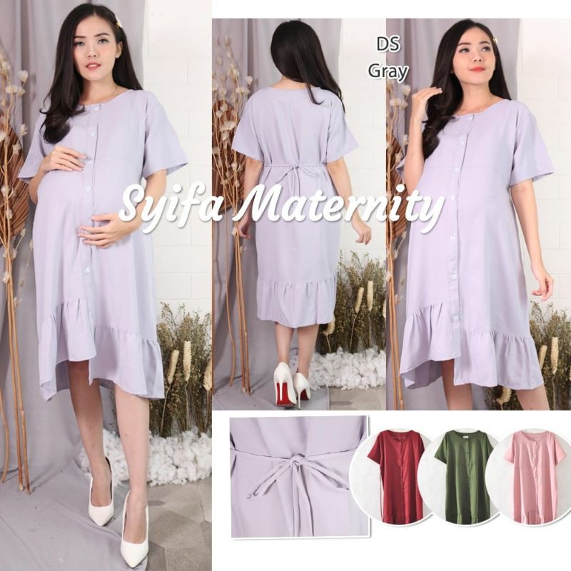 AT145 Dress hamil dan menyusui- syifa maternity