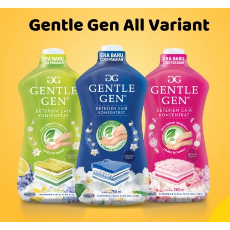 Deterjen Gentle Gen Cairan Konsentrat All Variant 750ml