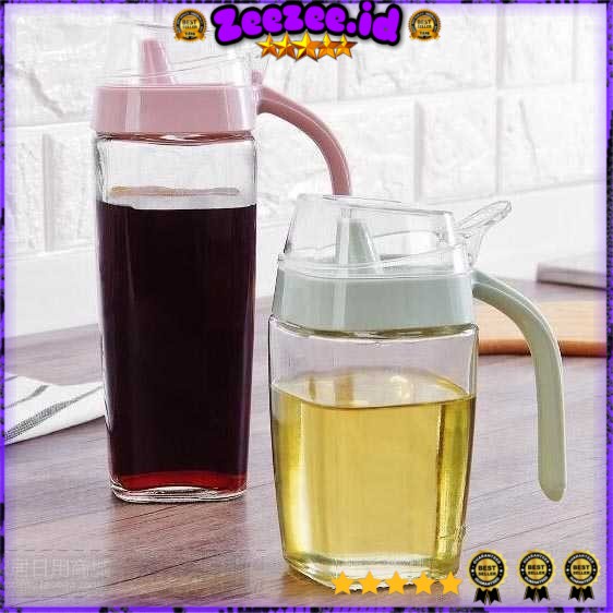 Botol Minyak Serbaguna Seasoning Glass Jar 550ml - ZL2016 - KOTAK 550ML