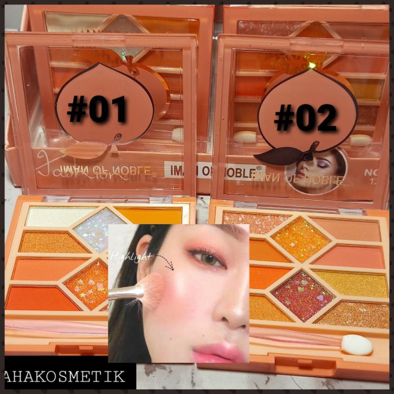 Promo !!!  Iman of noble EYeshadow| Blush on Just The peach 10 Color  NO.6681
