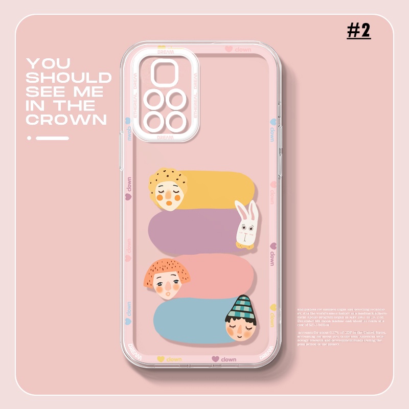 Casing TPU Redmi Note 11 Pro 10s 10 5G 10A 10C 9C 9A 9T Poco X3 GT M3 F3 Pro Note8 Mi 11T Motif Kartun Lucu