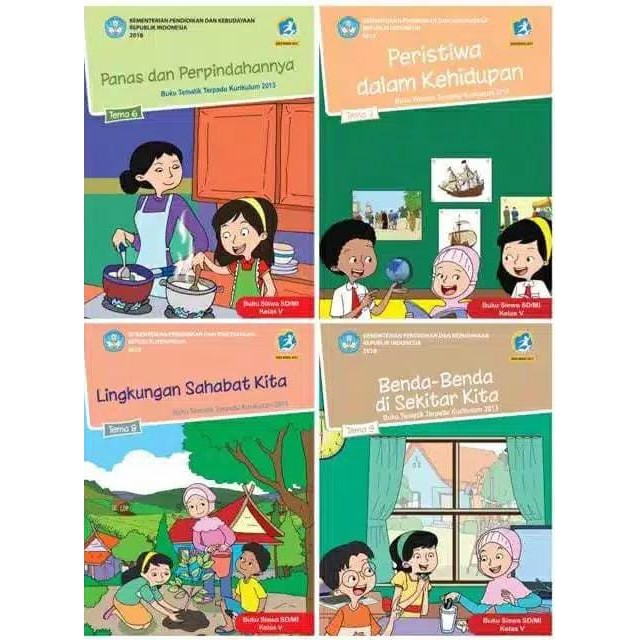 Buku Tematik Tema 1,2,3,4,5,6,7,8,9 Kelas 5 SD/MI Semester 1 dan 2  Kurikulum 2013 revisi 2017-1