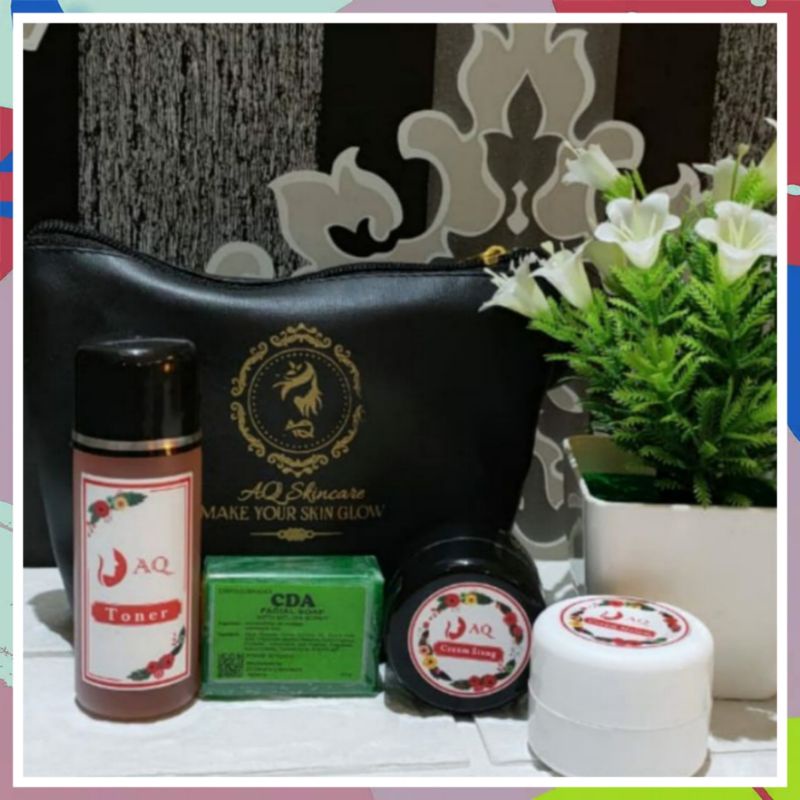 CREAM AQ SKINCARE ORI LEMBUT MEGA MAULIDA ~ PEMUTIH WAJAH GLOW GLOWING ~ CREM KRIM AQ SKINKER SIANG 