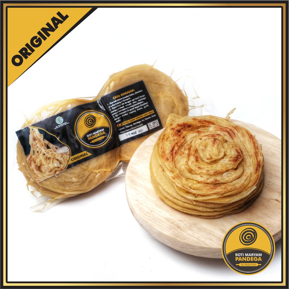 [ISI 10pcs] Roti Maryam Pandega. Cane, Canai | Original, Coklat, Mix. Frozen-Original
