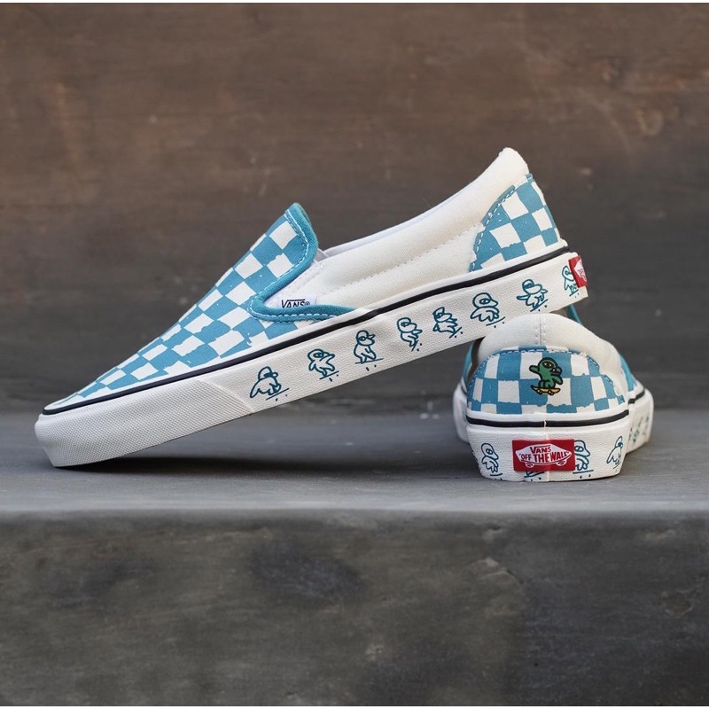 SLIP-ON X KAKAO FRIENDS ICE BLUE CLASSIC ORIGINAL 100%
