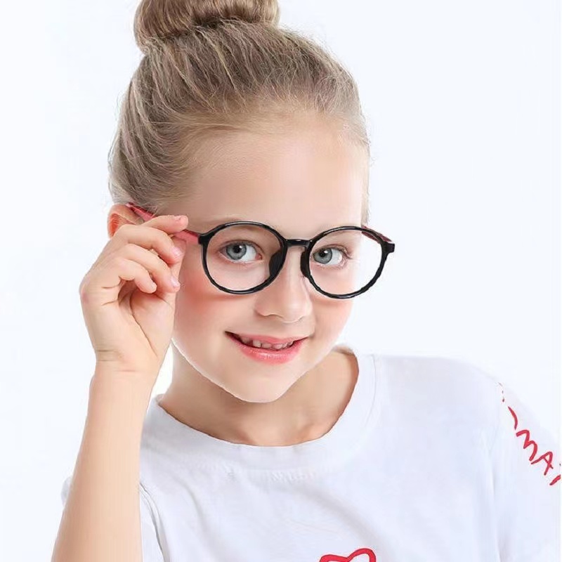 [COD] Kacamata Anti Radiasi Anak Bulat Fashion Wanita Murah - Eyeglasses Frame Plastic Import