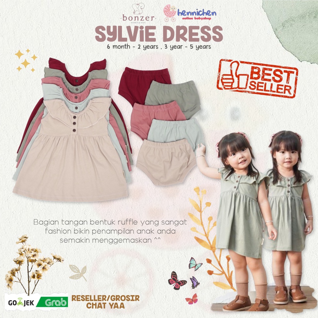 PROMO 7.7 PROMO BAJU LEBARAN MURAH BONZER DIANDRA SET / SYLVIE SETELAN FASHION ANAK PEREMPUAN 6 bln - 5 Tahun