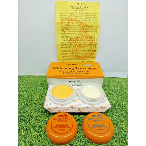 ( 12 pcs ) Cream RDL 8 HARI Day and Night Whitening Treatment // Lusinan