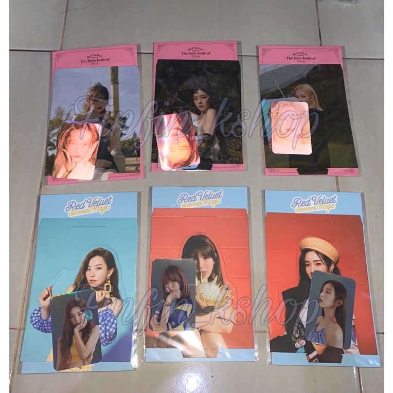 READY STOCK IRENE WENDY SEULGI PHOTOCARD PC FINALE SUMMER MAGIC HOLOGRAM SET