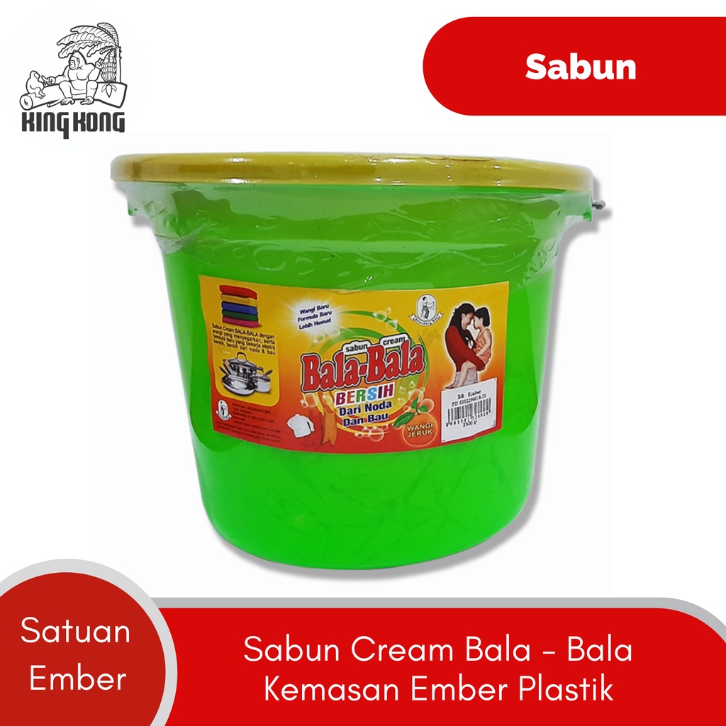 Sabun Cream Bala-Bala Kemasan Ember Plastik - Sabun Colek