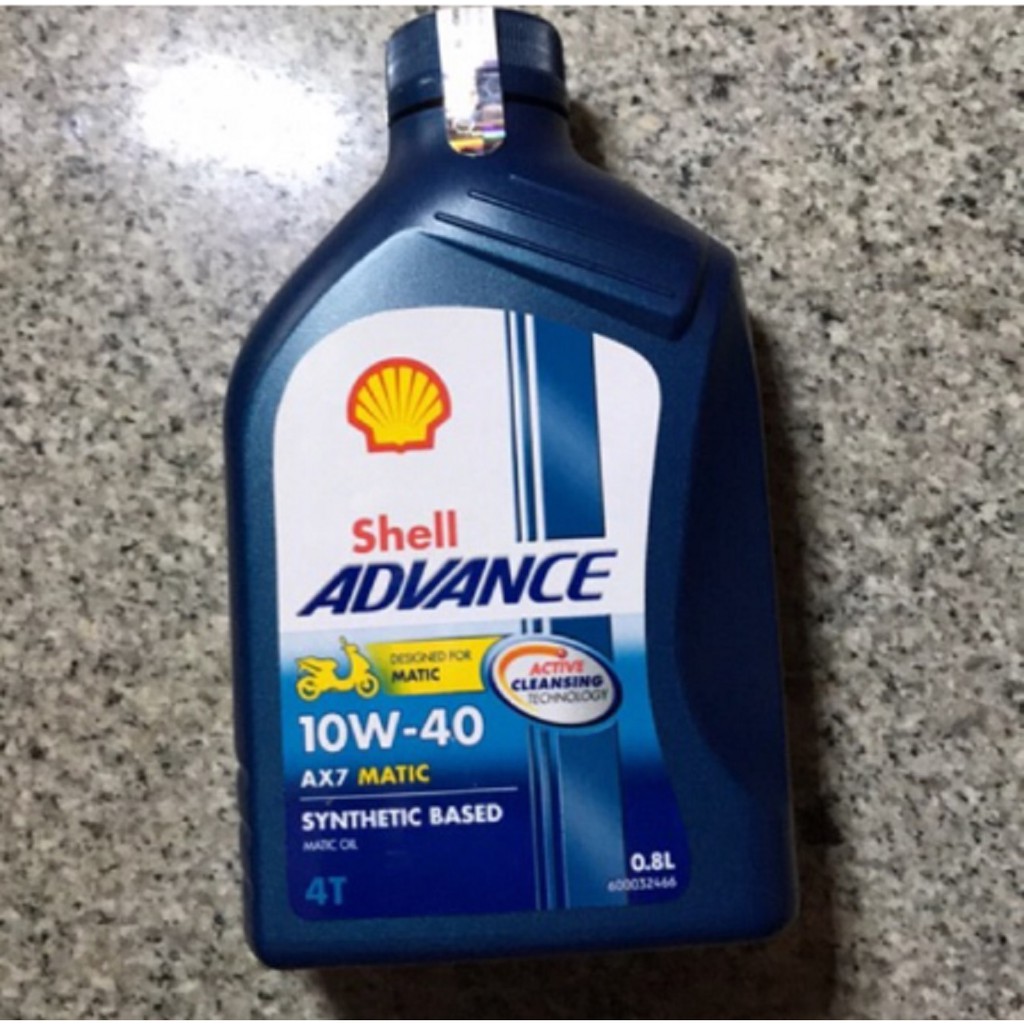 SHELL ADVANCE 10W-40W AX7 OLI MOTOR 0,8 LITER