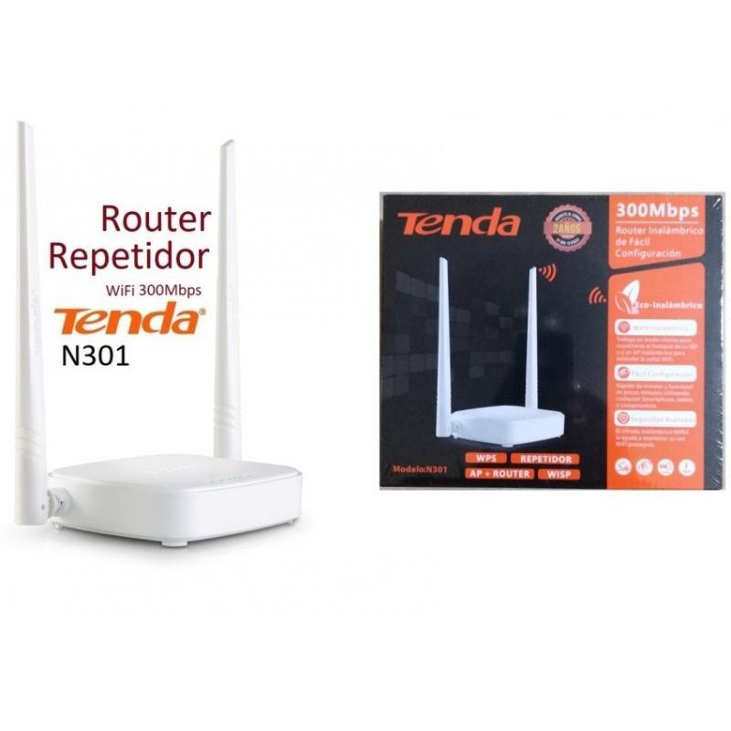 Trend-Tenda N301 Wireles Router 300Mbps 4 Port 2 Antena