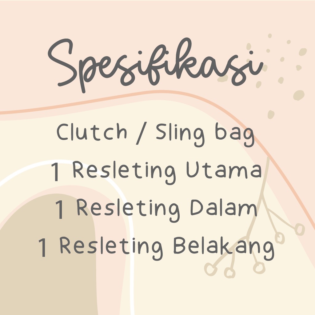 Tas Cantik Kanaya Sling Bag &amp; Hand Bag Kulit Sintetis by Chessy (2 in 1)