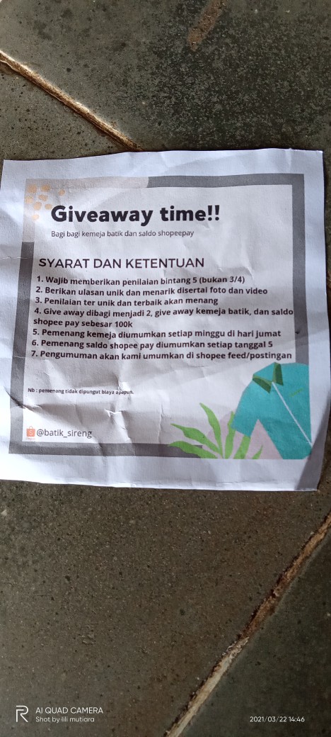 Batik Couple Keluarga Sania Ruffle Ori Ndoro Jowi Dnt Mega Mendung Biru