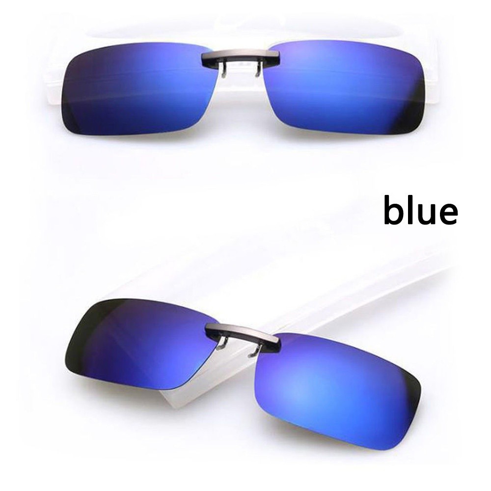 Sunglasses Terpolarisasi Klip-Tuning Kacamata Mengemudi Hari Night Vision Mirror UV400