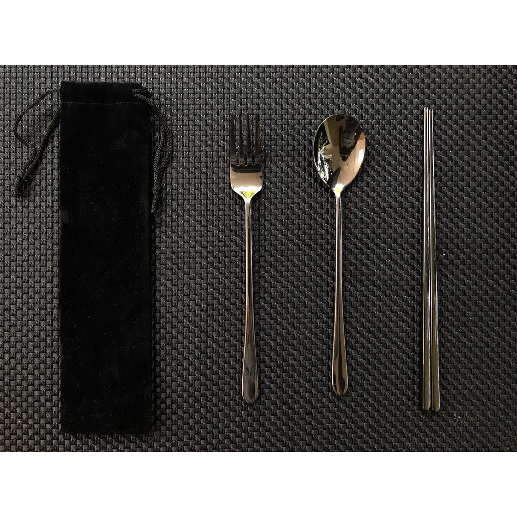 SENDOK GARPU SUMPIT KOREA STAINLESS STEEL STAINLES TEBAL SET ALAT MAKAN