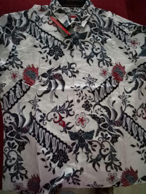 Odza Baju Kemeja Batik Solo Pekalongan Pria Lengan Pendek Slim Fit