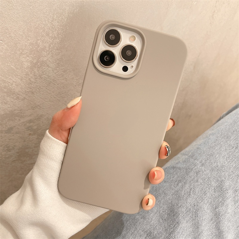 Casing Silikon iPhone 14 Pro Max 13 Pro Max 7 8 6S Plus 11 12 Pro XR X XS Max Motif LOGO Mewah