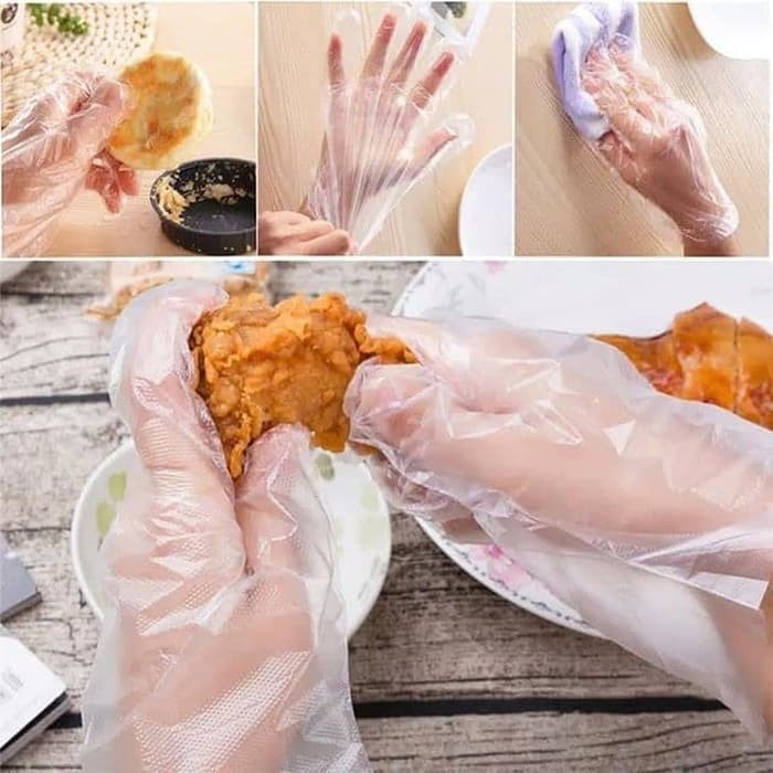 SARUNG TANGAN PLASTIK MULTIFUNGSI FOOD GRADE AMAN HIGIENIS ISI 100 PCS