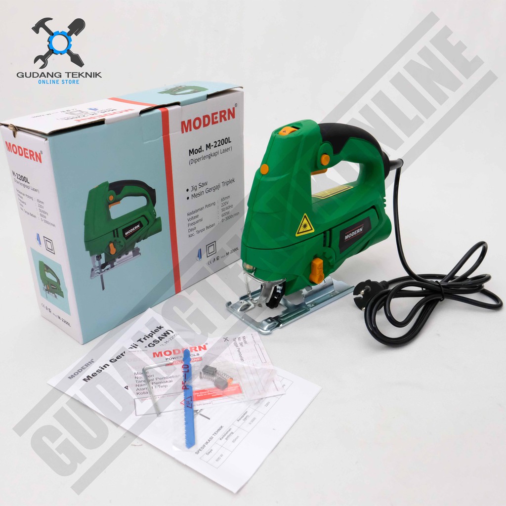 Modern M-2200L / Modern M2200L / Mesin Jigsaw Modern M 2200 L / Gergaji Jig Saw Modern M 2200L Laser