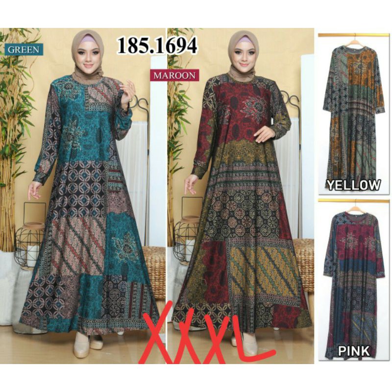 baju gamis wanita kaos jumbo/baju gamis wanita kaos size XXXL/baju gamis wanita jumbo murah