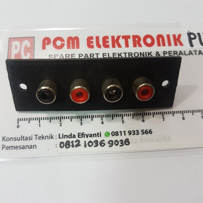 New soket rca di box 4pin