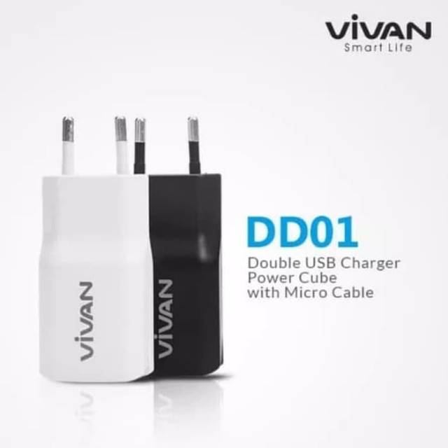 Charger VIVAN DD01 2,4A original Robot dual port