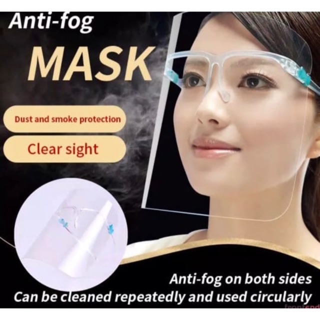 FACE SHIELD KACAMATA FACE SHIELD NAGITA  PELINDUNG WAJAH MUKA MASK ANTI FOG CLEAR SIGHT NEWEST