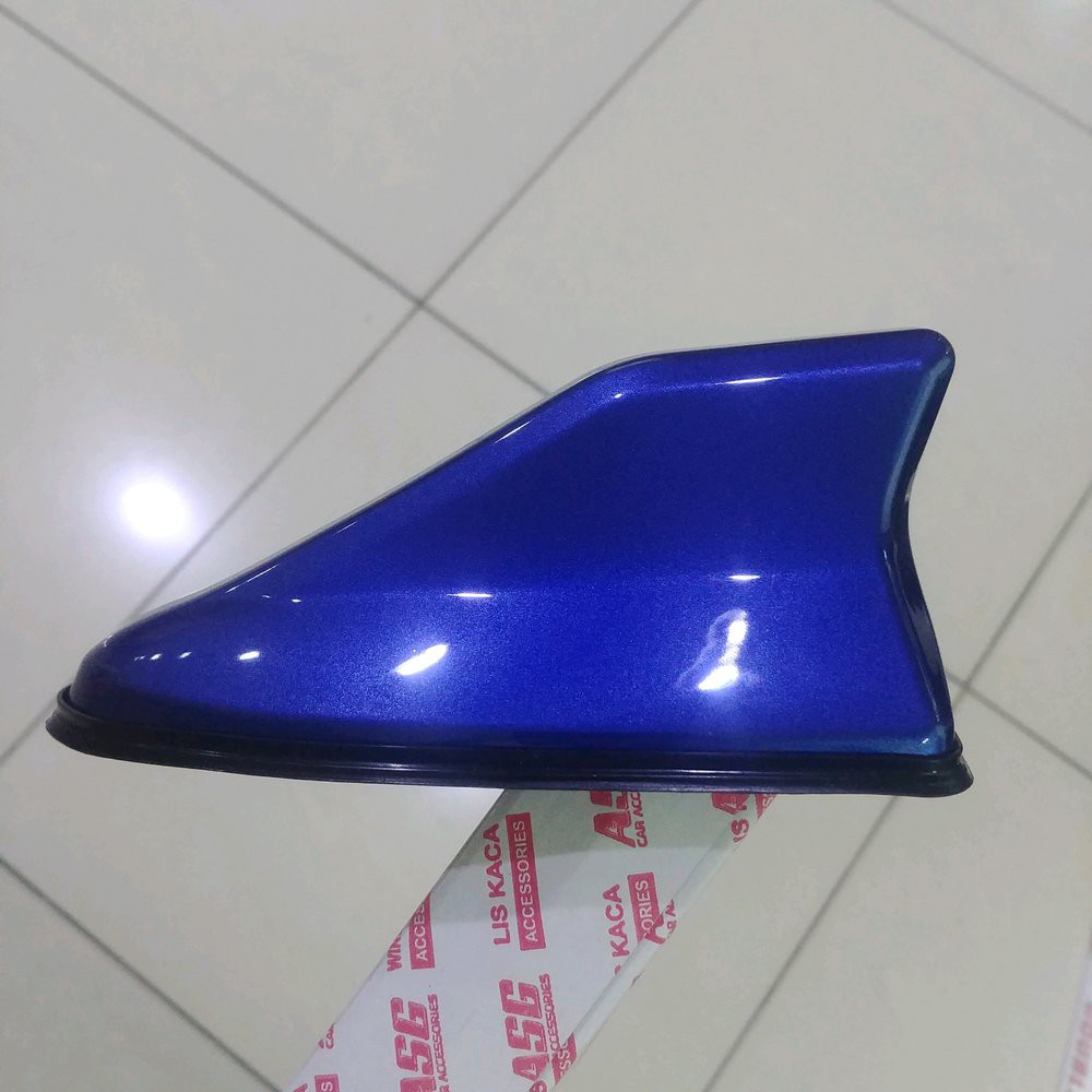 ANTENA ANTENNA RADIO SIRIP HIU SHARK FIN HYBRID WARNA BIRU METALIK