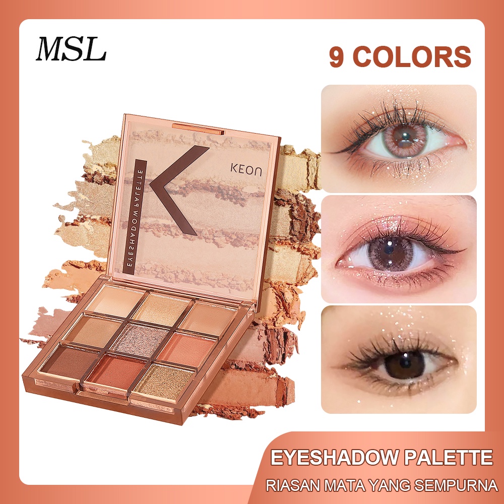 9 Shades Eyeshadow Palette Long Lasting/Eyeshadow Palette Glitter/Eyeshadow Palette Murah Palet 9 Wa