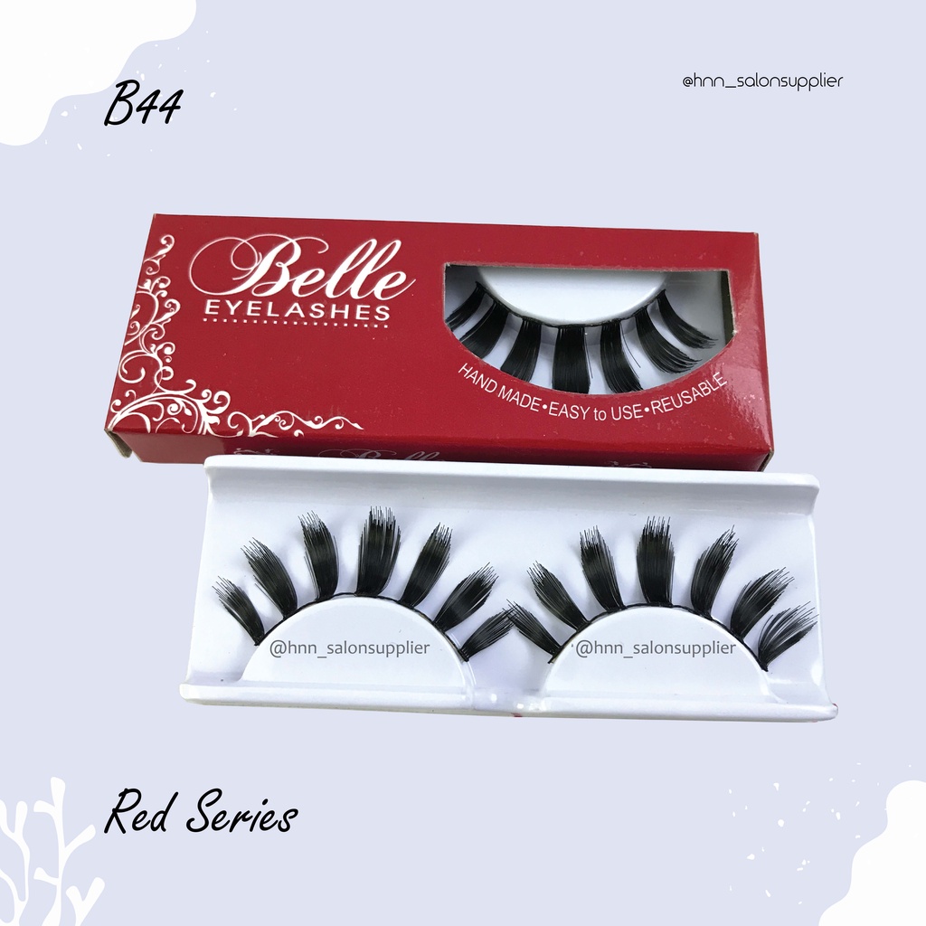 B44 Bulu Mata Palsu Handmade Fake Eyelash Eye Lashes Lash Artifivial Belle Eyelashes