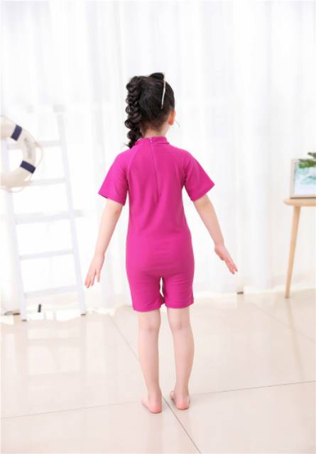 BR2-Baju Renang Import Anak Perempuan Pendek Karakter