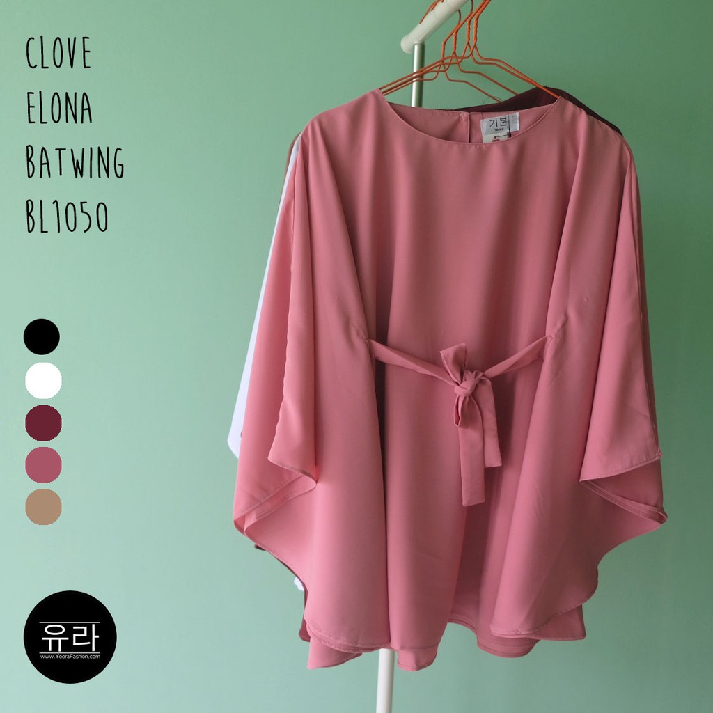 Clove Blouse Elona Batwing Top High Quality Rina Blouse Atasan Wanita BL1050